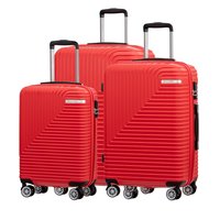 Moderní cestovní kufry FLORENCE - červené