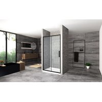 Sprchové dveře MAXMAX Rea RAPID fold 100 cm - černé