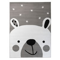 Dětský koberec PASTEL lední méďa - šedý - 120x170 cm