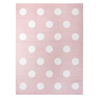Dětský koberec PASTEL puntíky - růžový - 140x200 cm