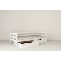 Dětská postel z MASIVU BUK - NINA 200x90cm - bílá