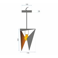 Stropní svítidlo LOFT 3D TRIANGL