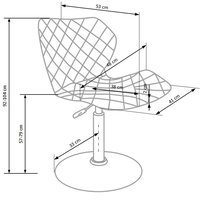 Barová židle MATRIX - bílo/černá - výškově nastavitelná