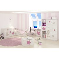 Dětská stěna do pokoje - ŽIRAFA - růžová