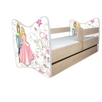 Dětská postel DELUXE - PRINC S PRINCEZNOU - 138x64 cm