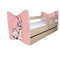 Dětská postel DELUXE - RŮŽOVÁ ZEBRA - 138x64 cm