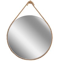 Kulaté zrcadlo na provazu LOFT 60 cm - bílé