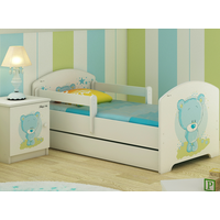 Dětská postel - MODRÝ MEDVÍDEK 140x70 cm