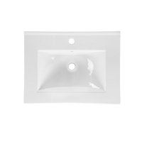 Koupelnová závěsná skříňka pod umyvadlo HAVANA bílá 60 cm s LED osvětlením