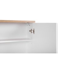 Koupelnová závěsná skříňka BALI bílá se zrcadlem 60 cm