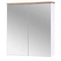 Koupelnová závěsná skříňka BALI bílá se zrcadlem 60 cm