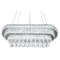 Stropní LED křišťálové svítidlo PLATON longer - 102W - s ovladačem