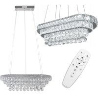 Stropní LED křišťálové svítidlo PLATON longer - 102W - s ovladačem