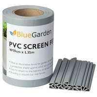 Clona na drátěný plot PVC - 19x3500 cm - světle šedá
