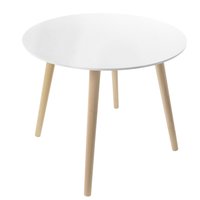 Konferenční stolek ROUND - bílý