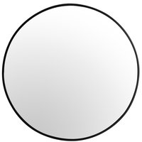 Kulaté zrcadlo LOFT 60 cm - s tenkým černým rámem