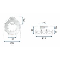 Nástěnné LED křišťálové svítidlo PLATON circle - 20/10W