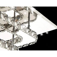 Stropní LED křišťálové svítidlo PLATON double square - 24W