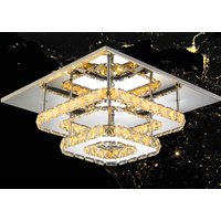 Stropní LED křišťálové svítidlo PLATON double square - 24W