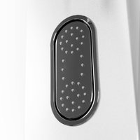 Sprchový panel FEATHER oval - stříbrný