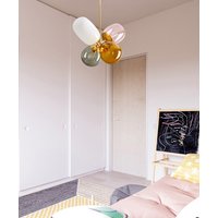Stropní svítidlo BUBBLES - kov/sklo - vícebarevné