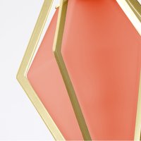 Stropní svítidlo CORAL DIAMOND - kov/sklo - zlaté/oranžové