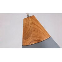 Stropní svítidlo SCANDI typ A - kov/dřevo - bílé