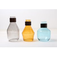 Stropní svítidlo VASE - kov/sklo - oranžové