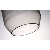 Stropní svítidlo VASE - kov/sklo - šedé