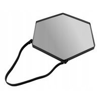 Šestiúhelníkové zrcadlo LOFT HEXAGON 57 cm - s tenkým černým rámem