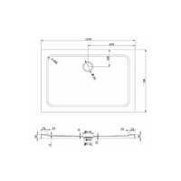 Sprchová vanička MAXMAX MEXEN SLIM 70x120 cm, 40107012