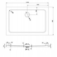 Sprchová vanička MAXMAX MEXEN SLIM 90x130 cm, 40109013