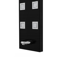 Sprchový panel PALERMO 4v1 - s výtokem do vany - černý matný