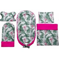 Oboustranné hnízdečko pro miminka - Kokon - Palmy - (127)