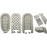 Oboustranné hnízdečko pro miminka - Kokon - Palmy - (127)