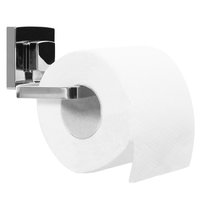 Držák toaletního papíru - kovový - chromový - s vakuovým uchycením