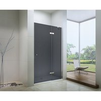 Sprchové dveře MEXEN ROMA 90 cm - grafitové sklo