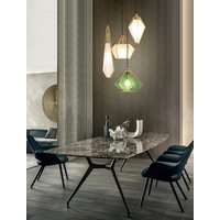 Stropní svítidlo MILKY DIAMOND slim - kov/sklo - zlaté/mléčné