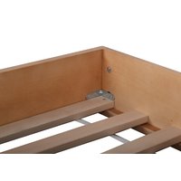 Dětská patrová postel z MASIVU BUK - DANIEL 200x90cm - bílá