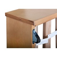 Dětská patrová postel z MASIVU BUK - DANIEL 200x90cm - bílá