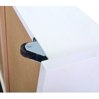 Dětská patrová postel se skluzavkou z MASIVU BUK - MARK 200x90cm - bílá