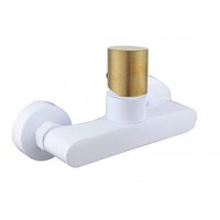 Sprchová nástěnná baterie ROYO ONE - bílá/zlatá
