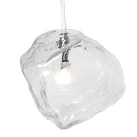 Stropní svítidlo ICE - kov/sklo - čiré
