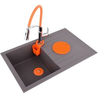 Kuchyňská dřezová baterie - FLEXIBLE - Oranžová