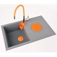 Kuchyňská dřezová baterie FLEXI - Oranžová