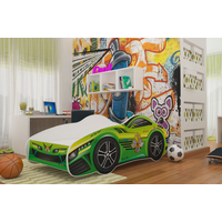 Dětská postel auto ANDREW 140x70 cm - zelená (6)