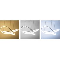 Stropní LED svítidlo RING 40W - bílé + ovladač - 45x45 cm