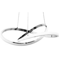 Stropní LED svítidlo RING 40W - stříbrné + ovladač - 45x45 cm