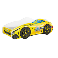 Dětská postel auto RICHARD 140x70 cm - žlutá (8)