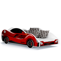 Dětská postel auto ELLIOT 180x90 cm - červená (13)